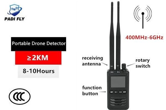 خرید سیستم هشدار ضد هواپیماهای بدون سرنشین قابل حمل 400MHz-6GHz سنجش سیگنال با 3G 4G 5G تلفن همراه WiFi GPS سیگنال بلاک تولید آنلاین