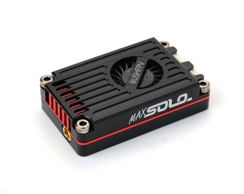 Buy RUSHFPV MAX SOLO Video Transmitter High-power CNC Housing Inner Fan FPV Fixed-wing Long-distance Drones RC Drone 2.5w VTX online manufacture