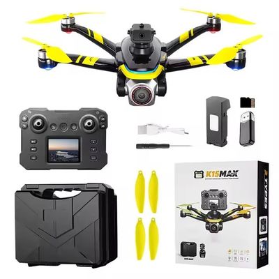 خرید پهپاد حرفه‌ای K15 MAX FPV با موتور بدون برس و ژیروسکوپ 6 محوره برای عکاسی هوایی و عملیات کنترل از راه دور تولید آنلاین